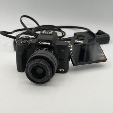 Used Canon EOS M50 Mark II w/ 15-45mm Lens Camera