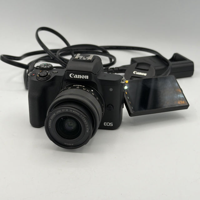 Used Canon EOS M50 Mark II w/ 15-45mm Lens Camera