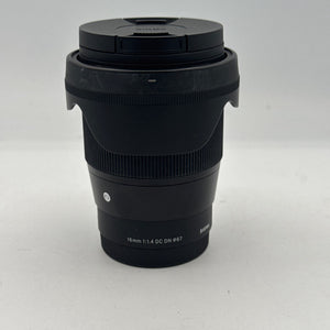 Used Sigma 16mm f/1.4 DC DN Contemporary E-Mount with ND64 Filter Lens