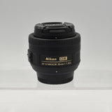 Used Nikon AF-S Nikkor 35mm f/1.8G DX Lens