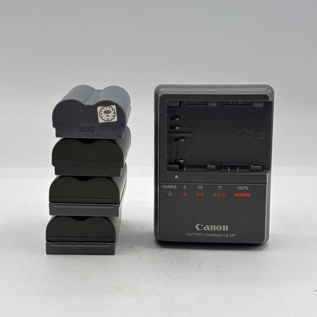 Used Canon Battery Charger CG-580 with BP-511 batteries