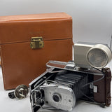 Used Polaroid Land Camera Model 95B with Wink-Light and Leather Case