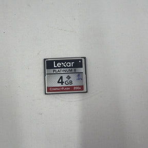 Used Lexar Platinum II 4GB CompactFlash 200x