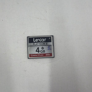 Used Lexar Platinum II 4GB CompactFlash 200x