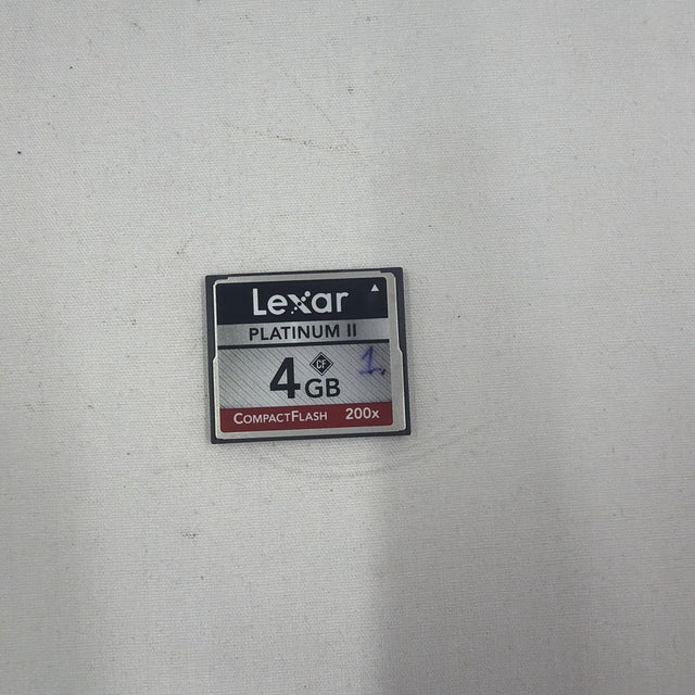 Used Lexar Platinum II 4GB CompactFlash 200x