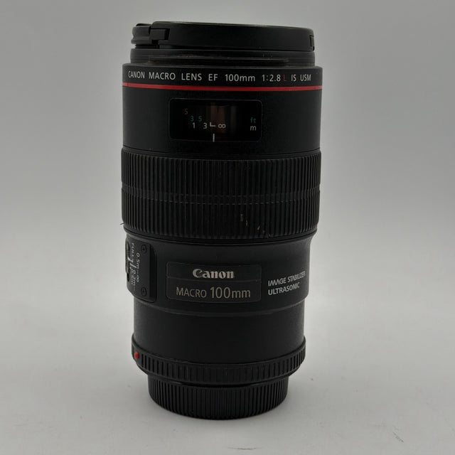 Used Canon EF 100mm f/2.8L Macro IS USM Lens