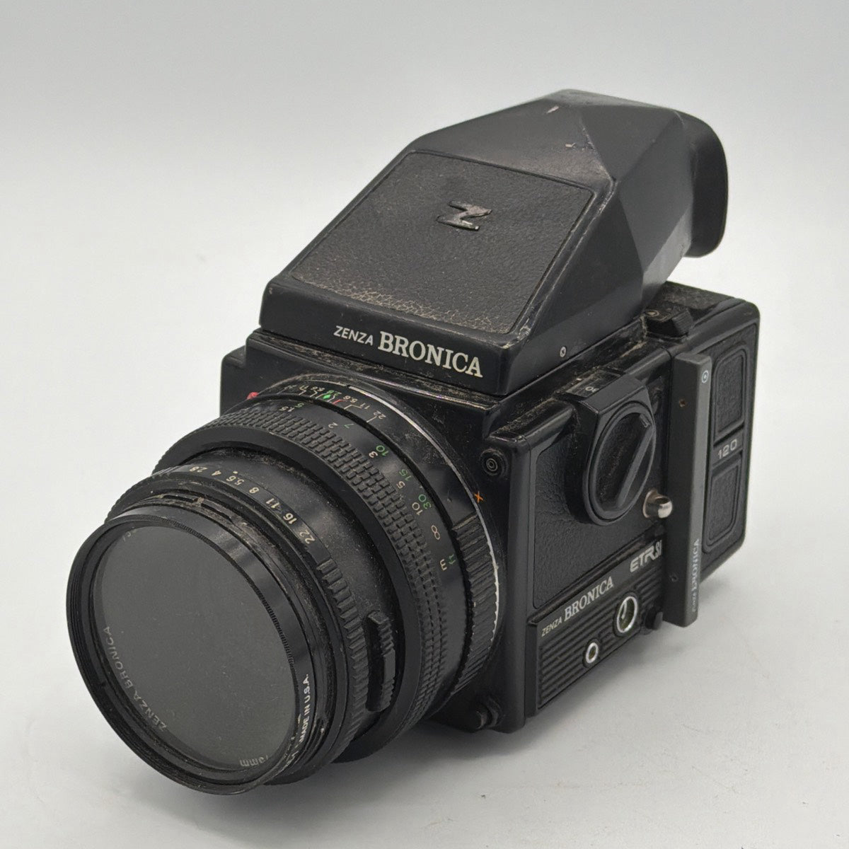Used Zenza Bronica ETRSi with 75mm f/2.8 Zenxanon Lens and Multiple Film Backs Camera