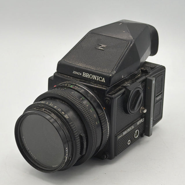 Used Zenza Bronica ETRSi with 75mm f/2.8 Zenxanon Lens and Multiple Film Backs Camera