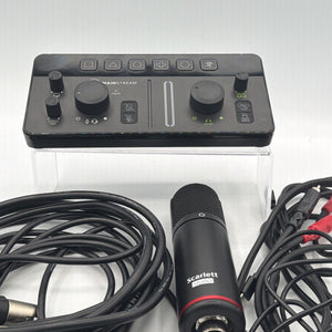 Used Mackie MainStream with Scarlett studio mic