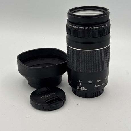 Used Canon EF 75-300mm f/4-5.6 III with Universal Lens Hood