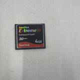 Used SanDisk Extreme III CompactFlash 4GB