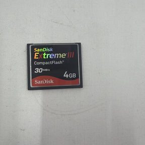 Used SanDisk Extreme III CompactFlash 4GB