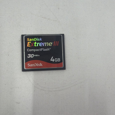 Used SanDisk Extreme III CompactFlash 4GB