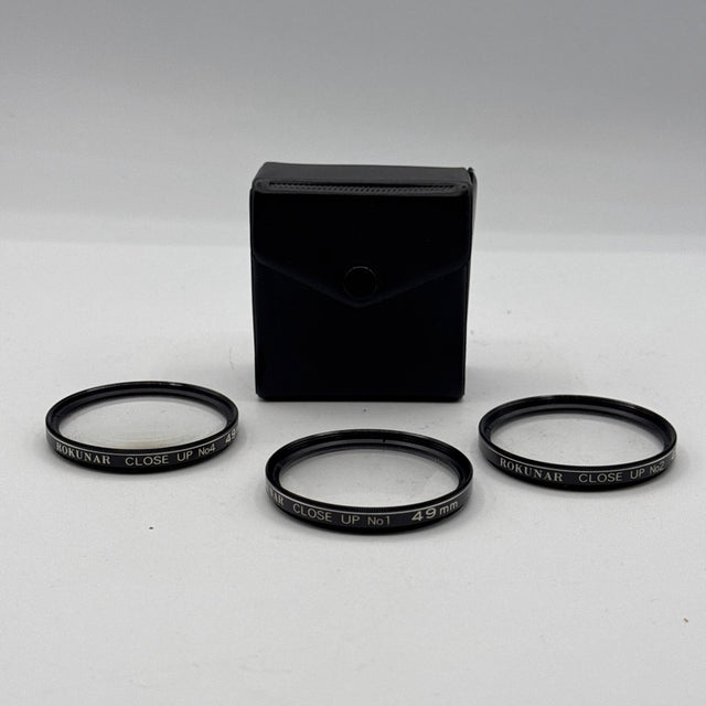 Used Rokunar Close-Up Filter Set 49mm (No1, No2, No4)
