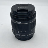 Used Canon EF-S 18-55mm f/4-5.6 IS STM Lens