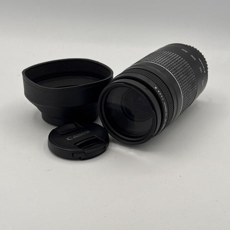 Used Canon EF 75-300mm f/4-5.6 III with Universal Lens Hood