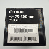 Used Canon EF 75-300mm f/4-5.6 III Lens