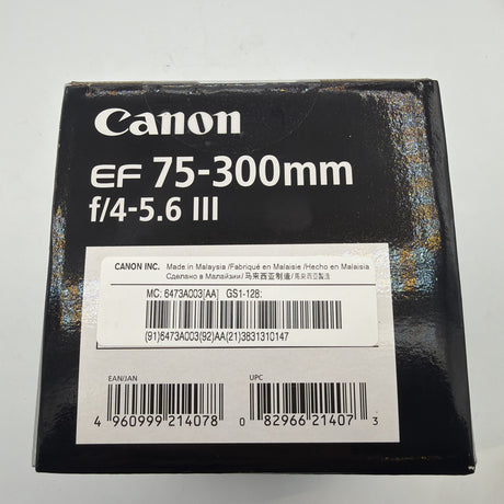 Used Canon EF 75-300mm f/4-5.6 III Lens
