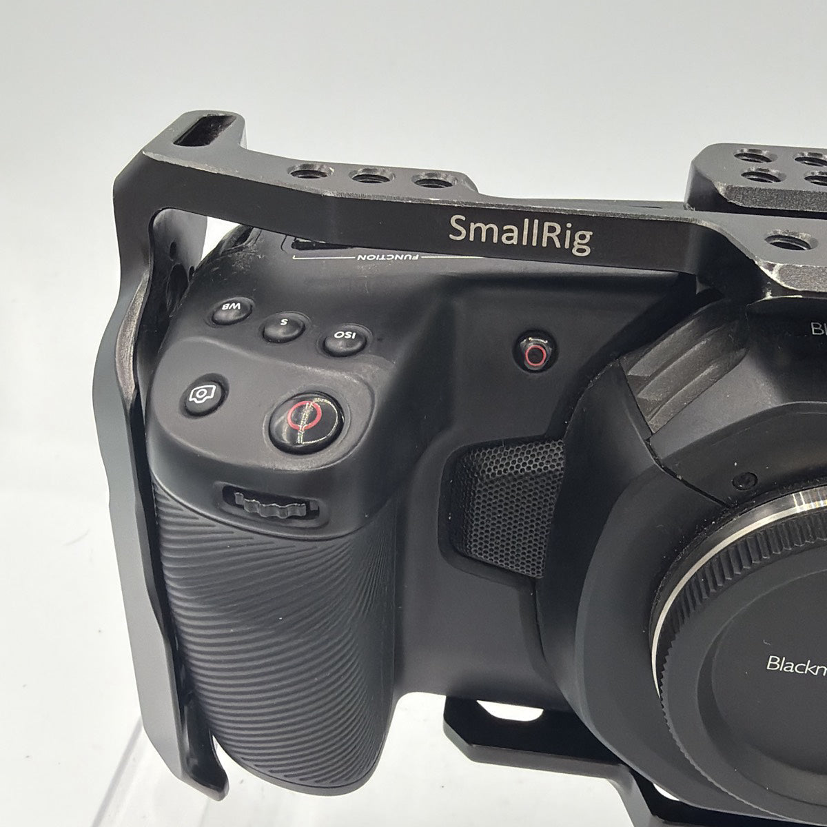 Used Blackmagic Design Pocket Cinema Camera 4K with Smallrig cage and battery