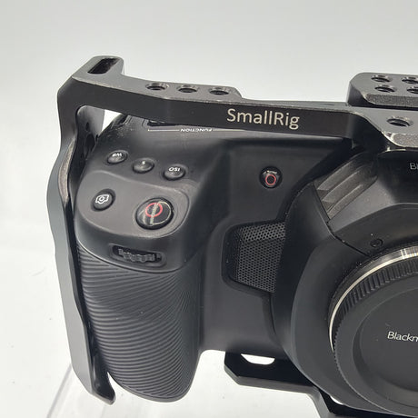 Used Blackmagic Design Pocket Cinema Camera 4K with Smallrig cage and battery