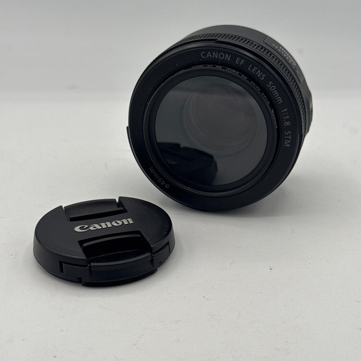 Used Canon EF 50mm f/1.8 STM with UV Filter Lens
