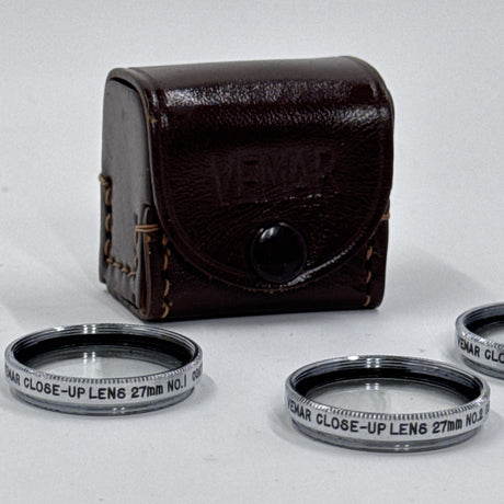 Used Vemar Close-Up Lens 27mm Set (No.1, No.2, No.3)