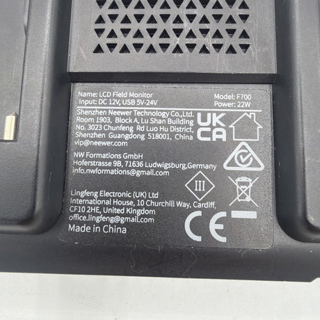 Used Neewer F700 LCD Field Monitor