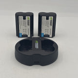 Used Wasabi Power BTR-NPW235 NP-W235 Battery (x2) + Dual Charger Kit