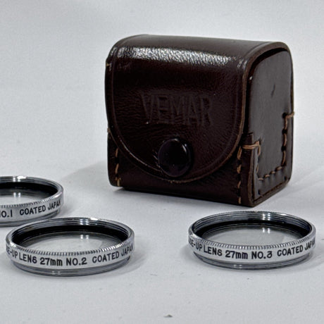 Used Vemar Close-Up Lens 27mm Set (No.1, No.2, No.3)