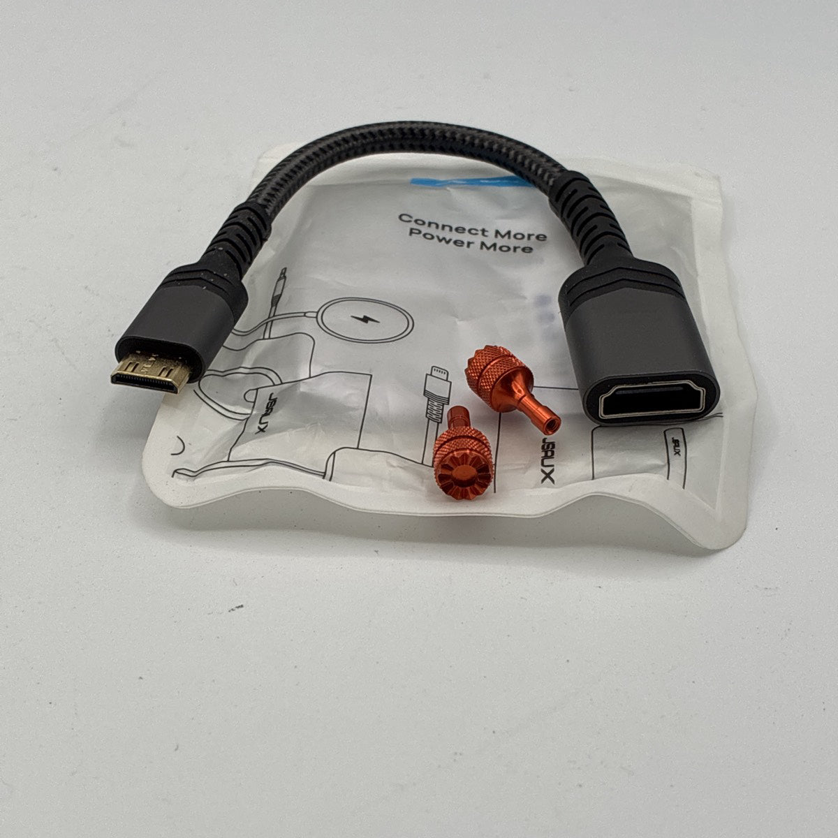 Used JSAUX Mini HDMI to HDMI Adapter Cable CV0037