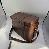 Used Vintage Brown Leather Camera Bag
