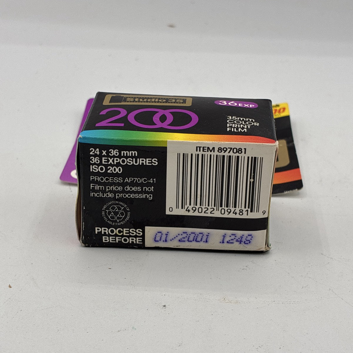 Used Walgreens Studio 35 200 ISO 35mm Color Print Film