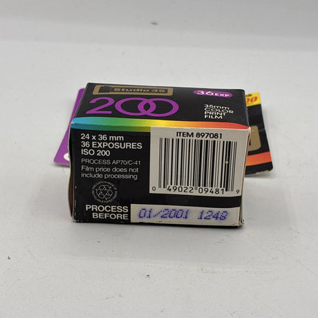 Used Walgreens Studio 35 200 ISO 35mm Color Print Film
