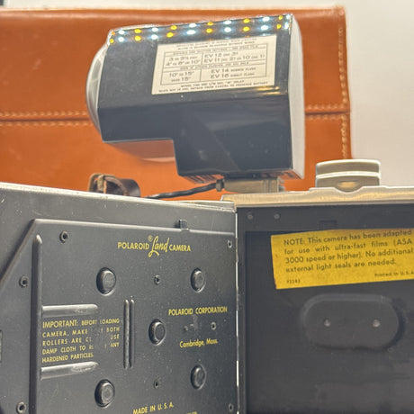 Used Polaroid Land Camera Model 95B with Wink-Light and Leather Case