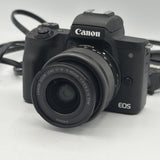 Used Canon EOS M50 Mark II w/ 15-45mm Lens Camera