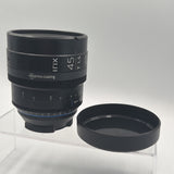 Used Cine 45mm T1.5 and Irix Cine 21mm T1.5 Lens