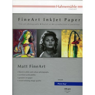 Hahnemuhle Photo Rag 308 8.5x11 25 Sheets