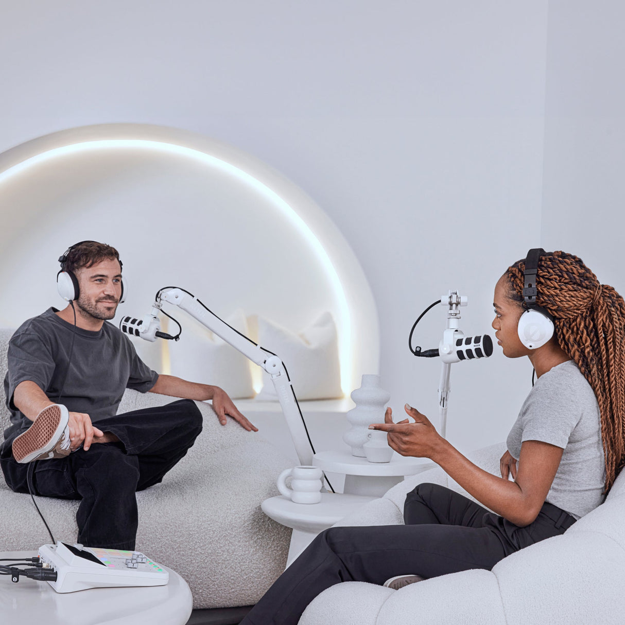 White RODECaster Duo