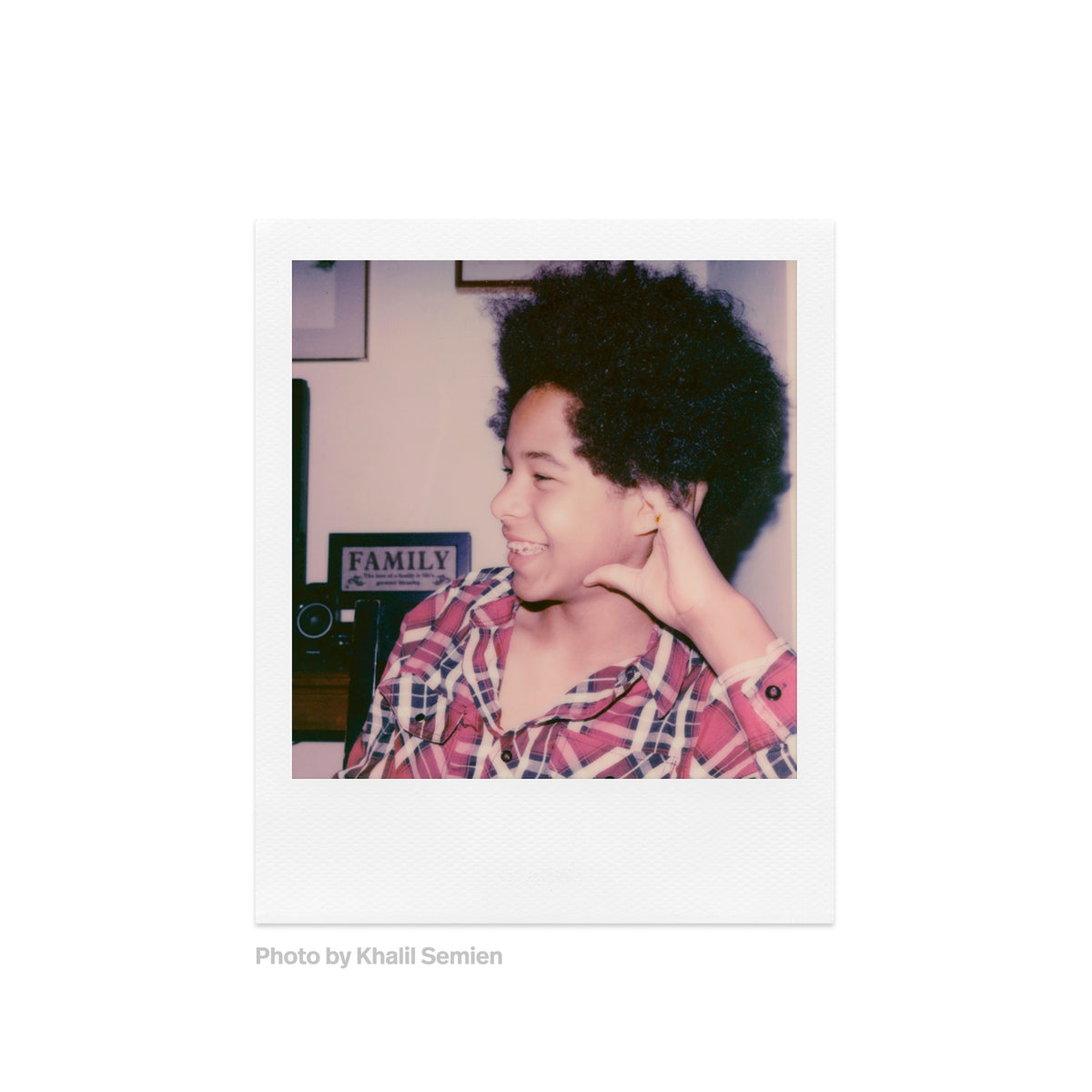 Sample photo shot on Polaroid Color 600 Film — indoor portrait