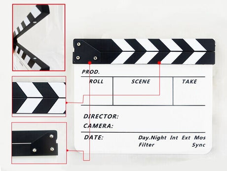 Professional Dry-Erase Production Slate Clapperboard Marker