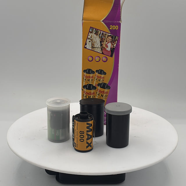 Used Gold 200 35mm Color Print Film (4-roll pack) + Kodak Max 800 roll