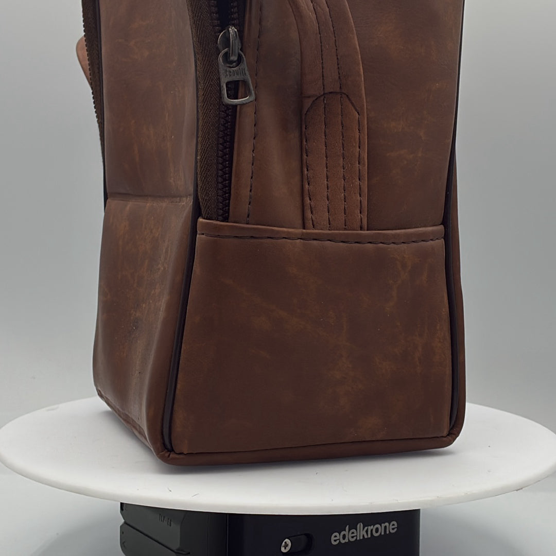 Used Unknown Brand Brown Leather Camera Bag