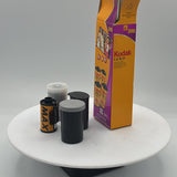 Used Gold 200 35mm Color Print Film (4-roll pack) + Kodak Max 800 roll