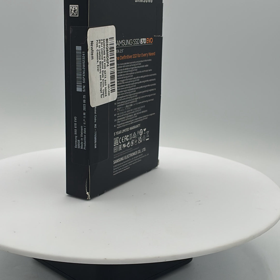 Used Samsung 870 EVO 500GB SSD