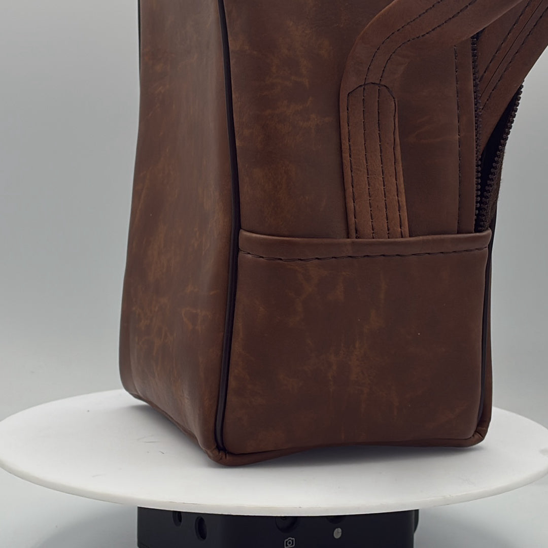 Used Unknown Brand Brown Leather Camera Bag