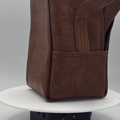 Used Unknown Brand Brown Leather Camera Bag