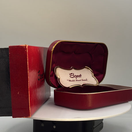Used Elgeet lens case (empty presentation case, no lens)