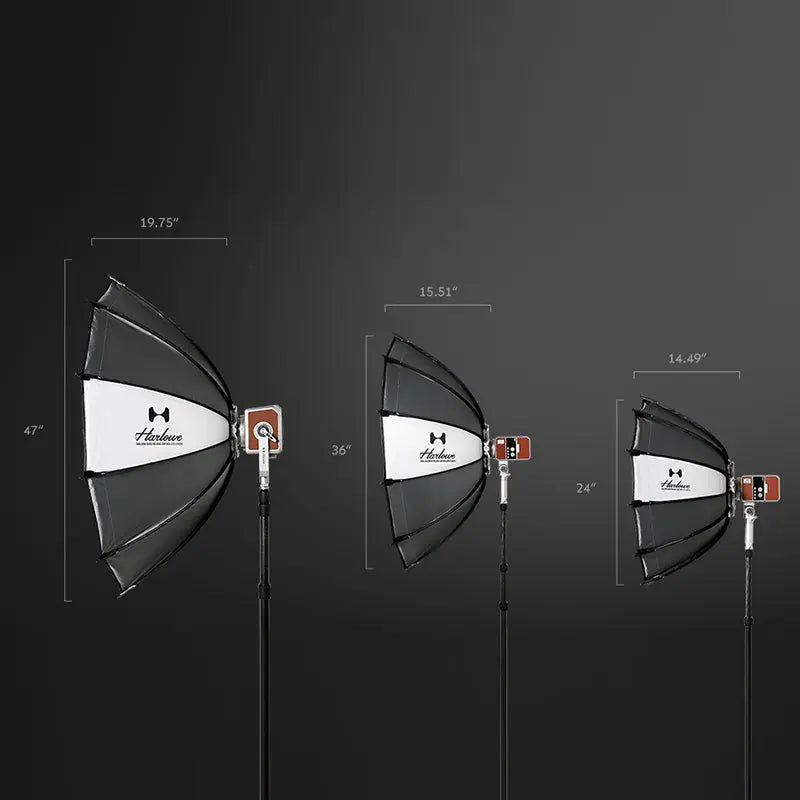 Harlowe Shallow Quick Release Softbox lighting 24in (60cm) /36in (90cm) /47in (120cm)