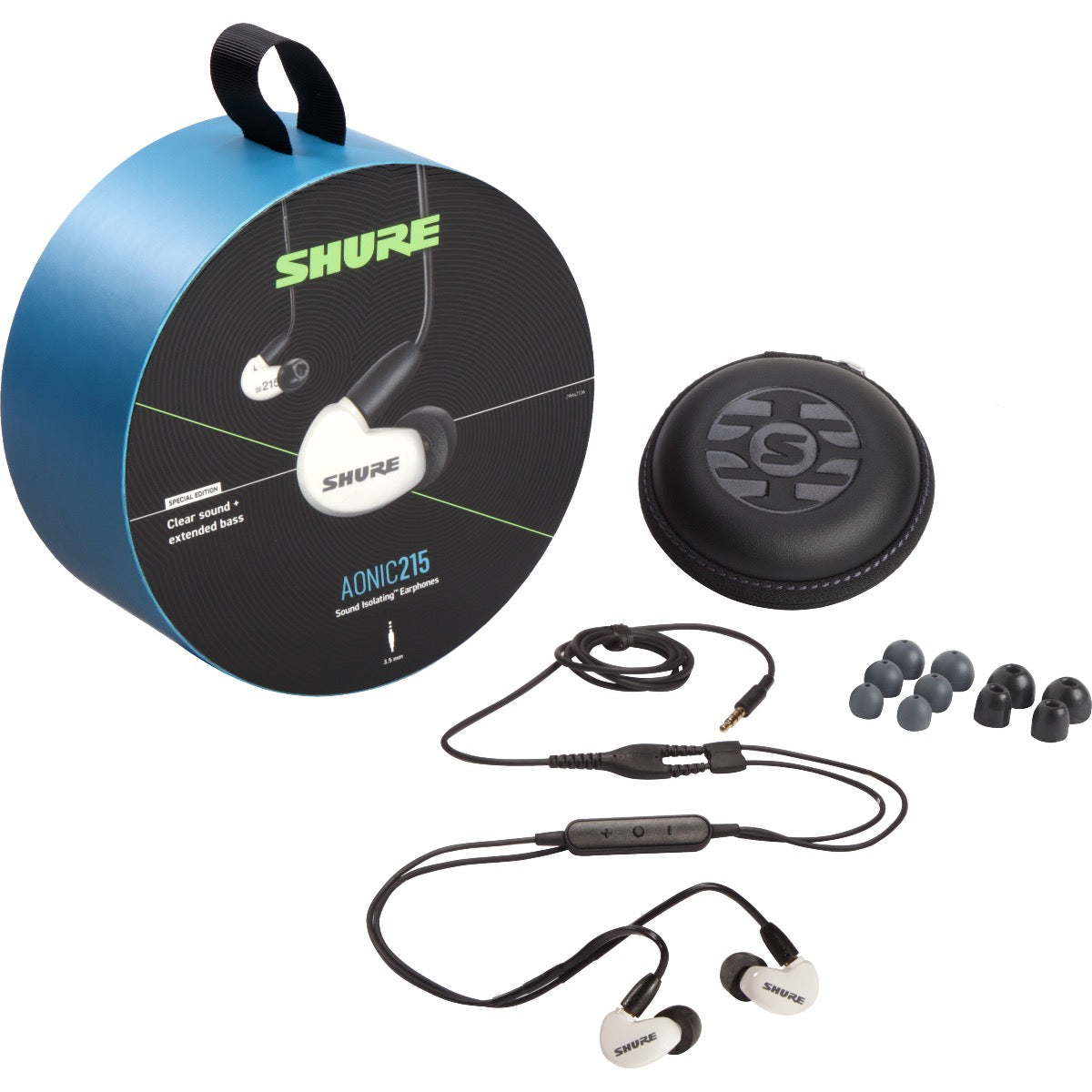 Shure AONIC 215 True Wireless Earphones with Bluetooth - Clear