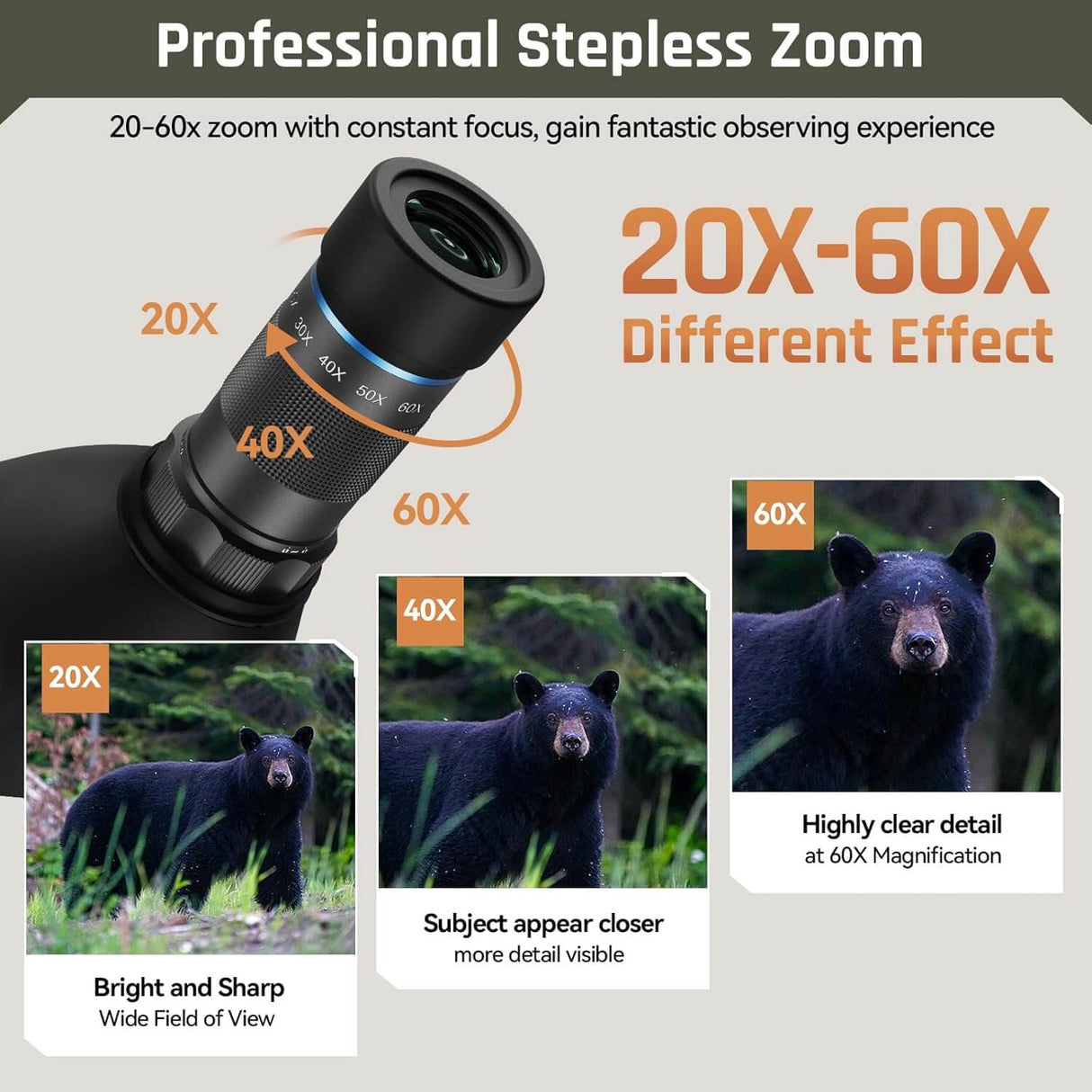 SIRUI Beyond S6080A Spotting Scopes For Hunting & Observation